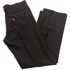 Vintage Levi's Men's Brown‎ Dacron Polyester Flare Pants W36 L30 USA 70s–80s